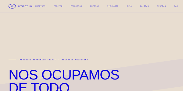 Alta Rotura — E-commerce textil