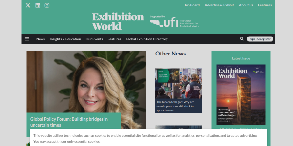 Mention on exhibitionnews.uk