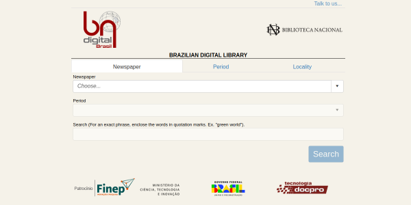 prévia da Hemeroteca Digital Brasileira