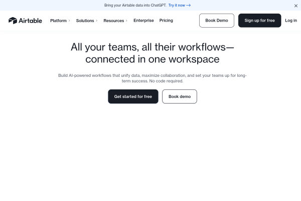 Airtable official website