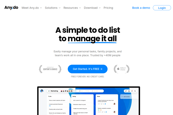 Any.do official website