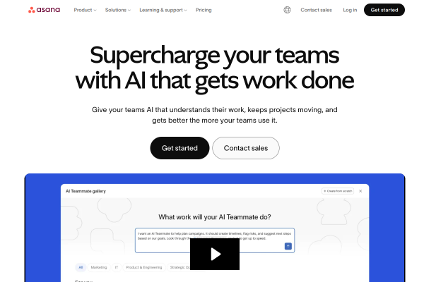 Asana official website