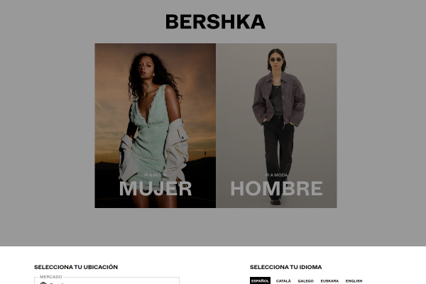 Bershka official website