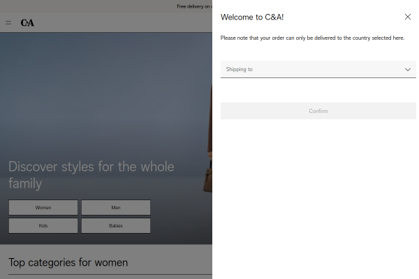 C&A official website