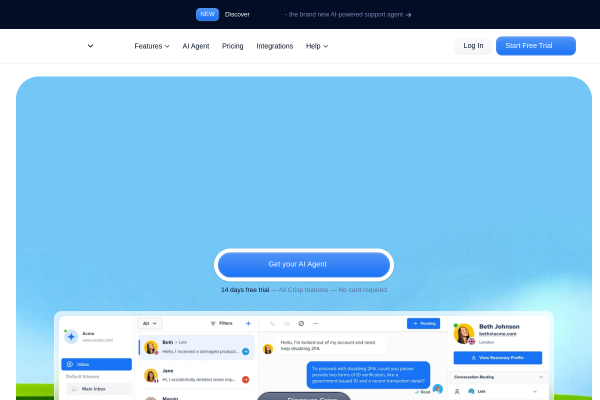 Crisp official website