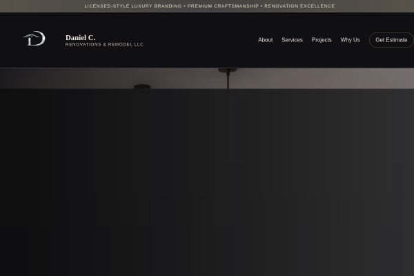 Daniel C Renovations website preview