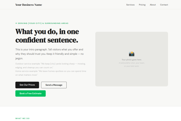 Full-Featured Business Template