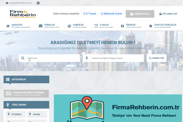 Screenshot Preview - Firma Rehberin – Türkiyenin Güncel Firma ve İşletme Dizini