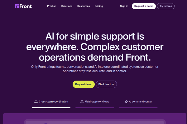 Front official website