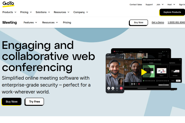 GoToMeeting official website