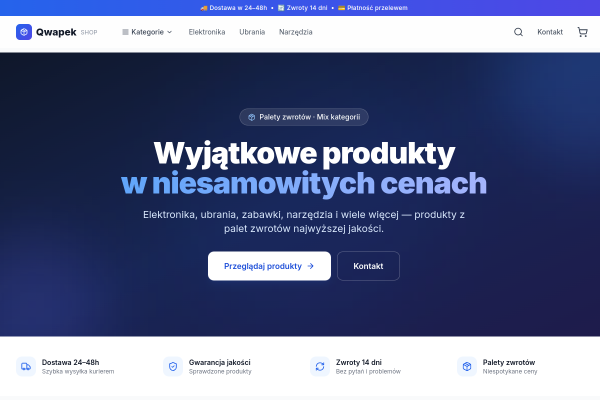 Qwapek Shop - sklep internetowy