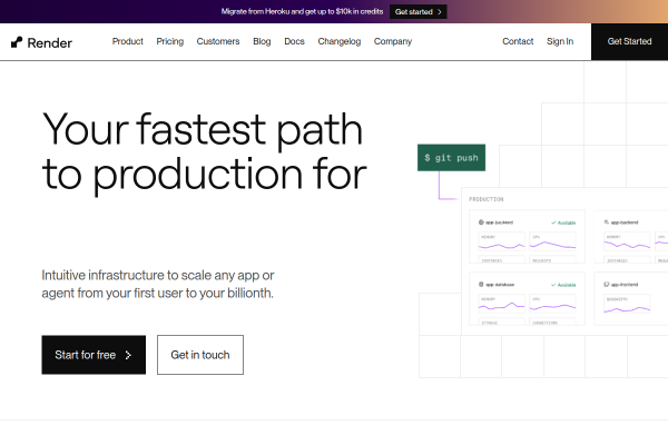 Render official website