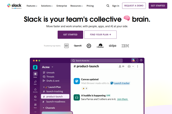 Slack official website