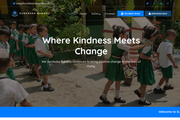 Suraksha Bandhu Live Website Preview