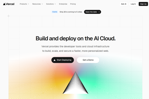 Vercel official website