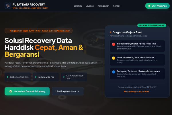 Recovery Data Jakarta Screenshot