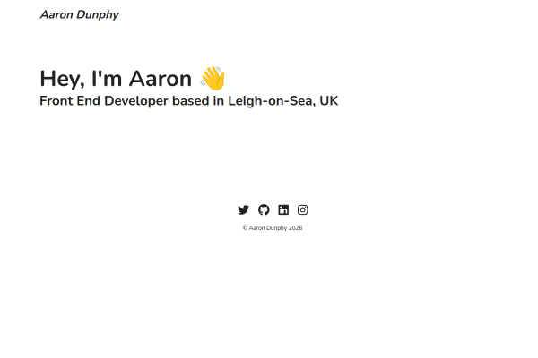 Aaron Dunphy site preview