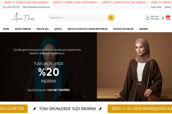 Aisha's Design Özel Shopify Kodlaması