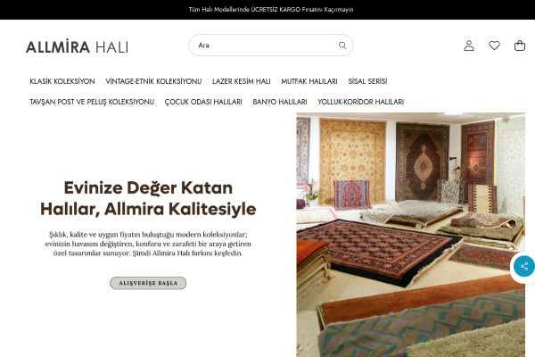 Allmirah Ali Shopify Tasarımı