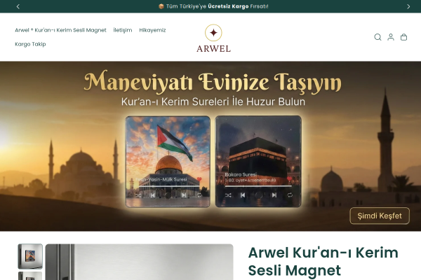 Arwel Co Shopify Tasarımı