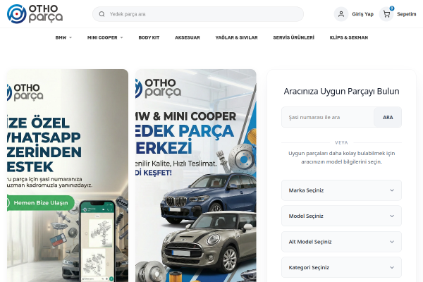 Othoparca Gelişmiş Yedek Parça Teması