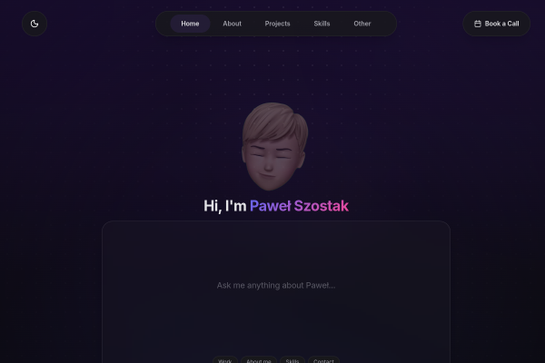 Aaweł Szostak site preview