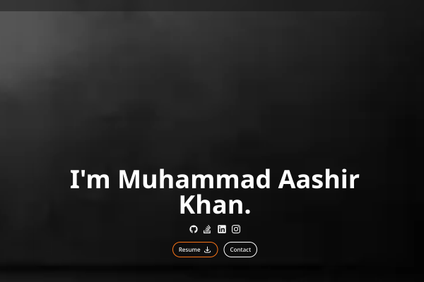 Aashir Khan site preview