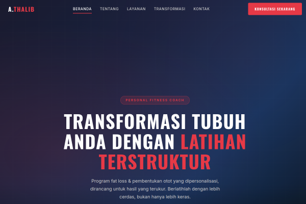 A.Thalib Fitness Coach website