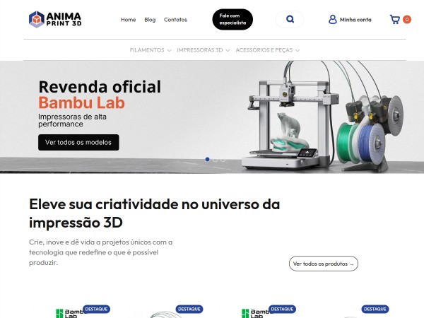 Miniatura da loja AnimaPrint 3D
