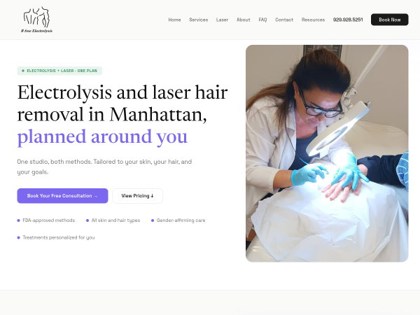 Smooth  Hair-Free Skin with Facial Hair Removal in Manhattan NY
