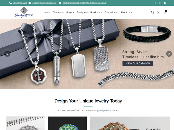 Jewelry Savers website