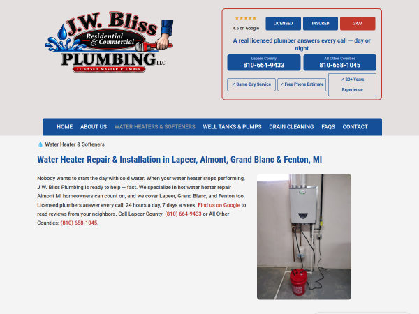 Hot Water Heater Repair Fenton MI