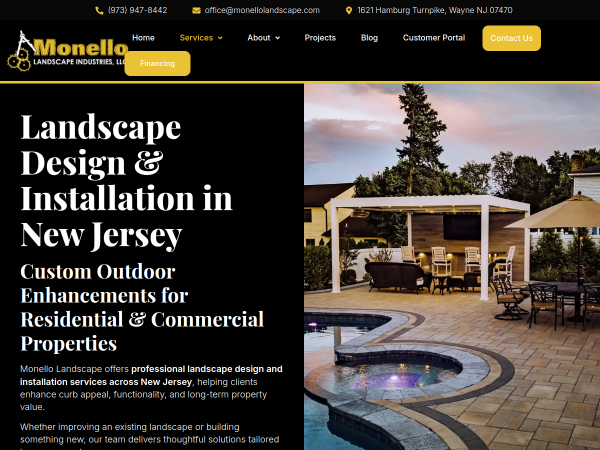 Monello Landscape Industries website