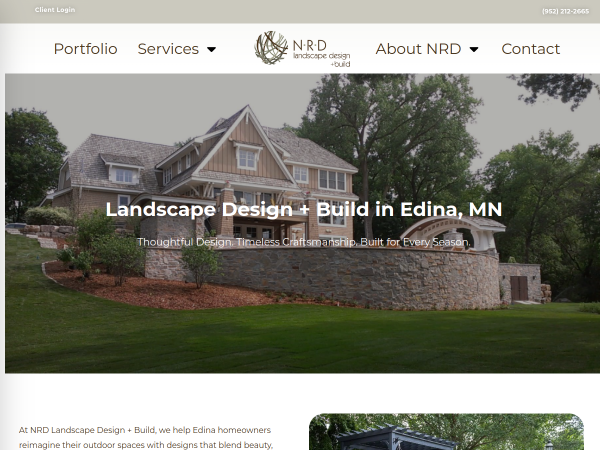 NRD Landscape Design Build website