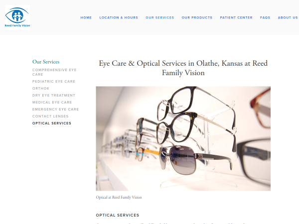 Reed Family Vision Provides The Best Vision Care In Olathe Kansas.