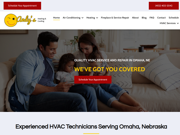 Call Andy’s Heating & Cooling For Heating Contractor In Omaha NE.
