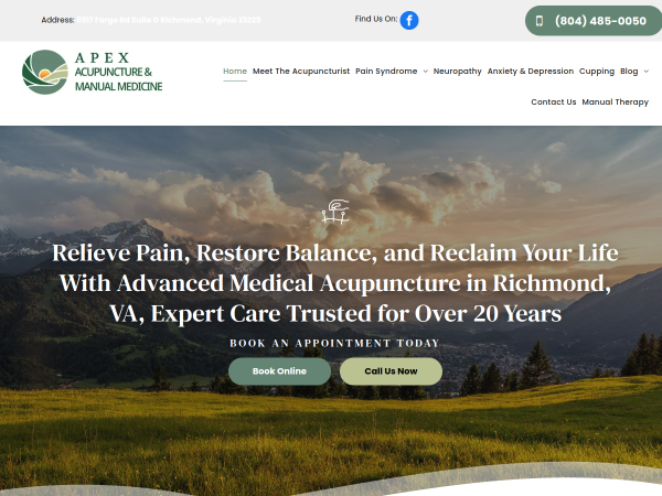 Connect To Apex Medical Acupuncture For Pain Relief Acupuncture In Henrico VA.