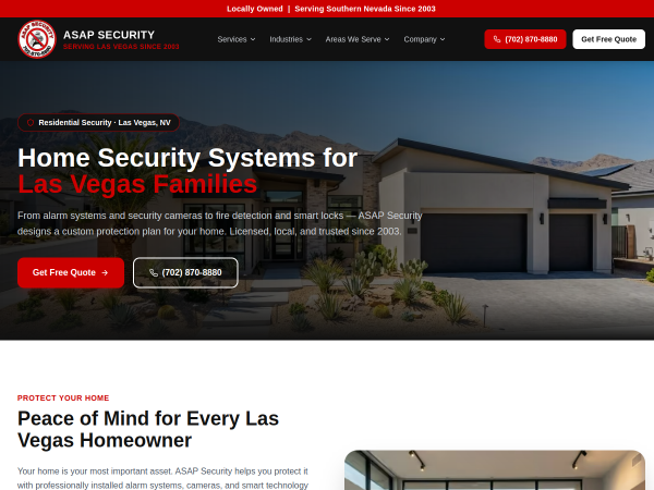 Home Security Services Las Vegas NV