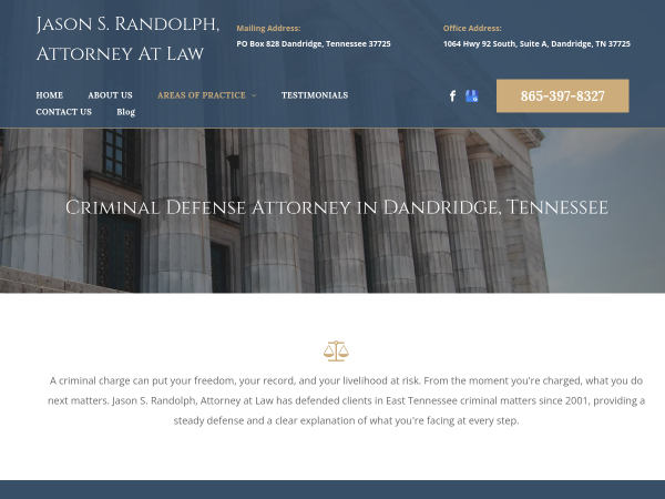 Jason S. Randolph, Attorney at Law website
