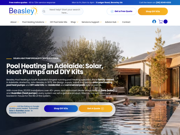 Pool Heating Installation Adelaide SA