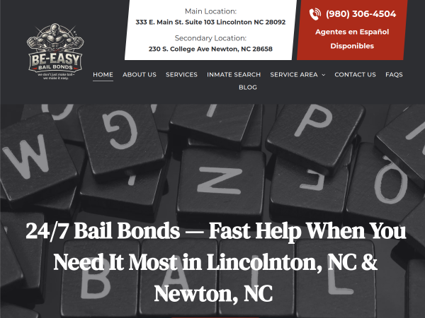 Felony Bail Bonds Service Gastonia NC