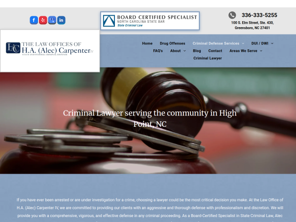 Criminal Lawyer High Point, Nc