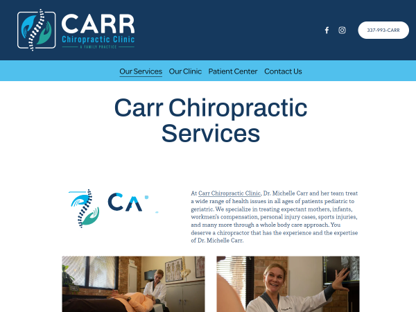 Carr Chiropractic Clinic Provides Effective Lower Back Pain Relief in Lafayette LA
