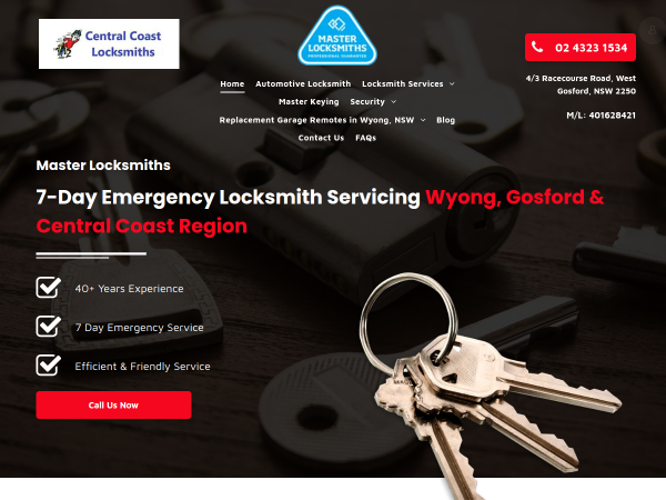 Locksmith Company Central Coast NSW
