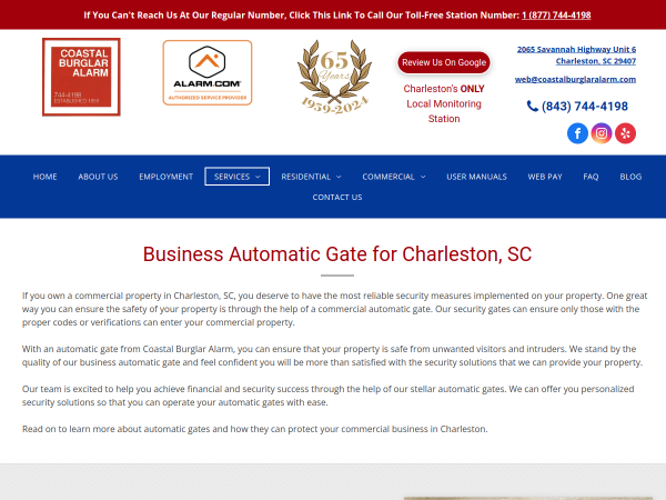 Business Automatic Gate Charleston Sc