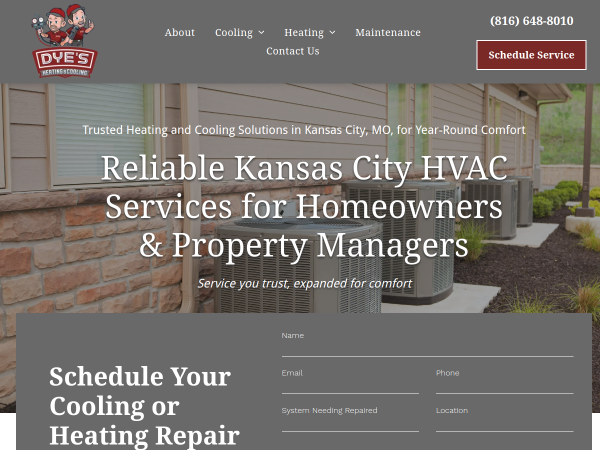 Dyes Heating  Cooling is a Trusted Heating and Cooling Contractor in Kansas City MO