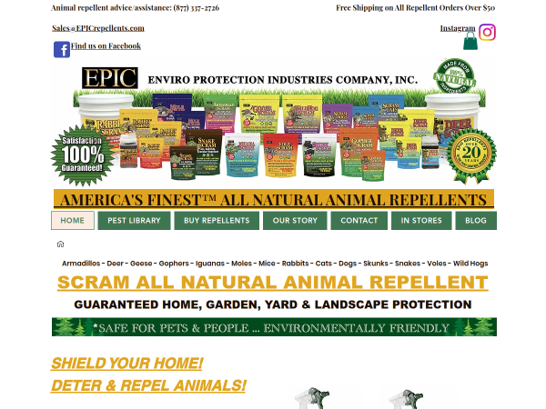 EPIC Repellents website