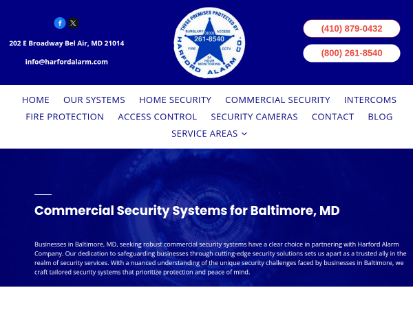 Commercial Security Systems Baltimore MD