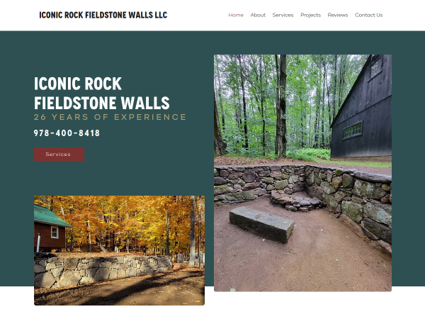 Iconic Rock Fieldstone Walls website