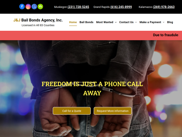 Bail Bondsman Hudsonville Mi